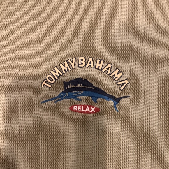 Tommy Bahama 1/4 zip pullover sweatshirt - Picture 2 of 4